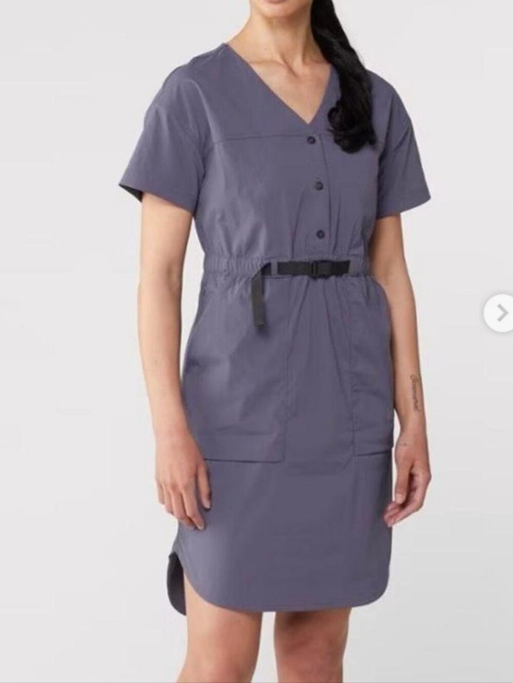 REI Sahara Short-Sleeve Dress Buckle Waist